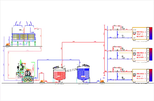 Chiller with Open Type Hot Well and Cold Well